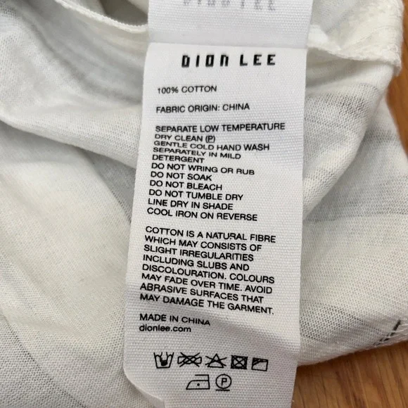 Dion Lee Black and White Long Sleeve Dress